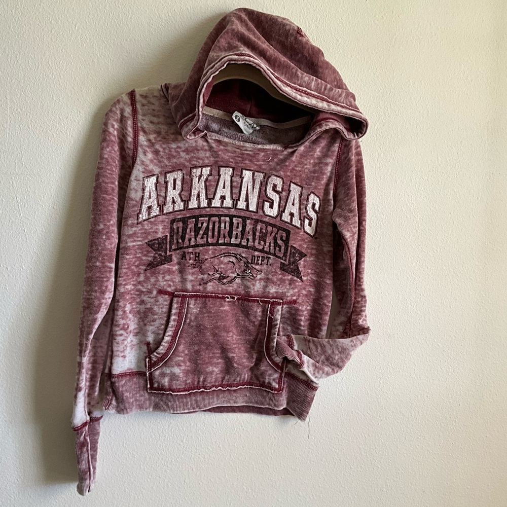 Arkansas Razorbacks Women's Maroon Hoodie Small